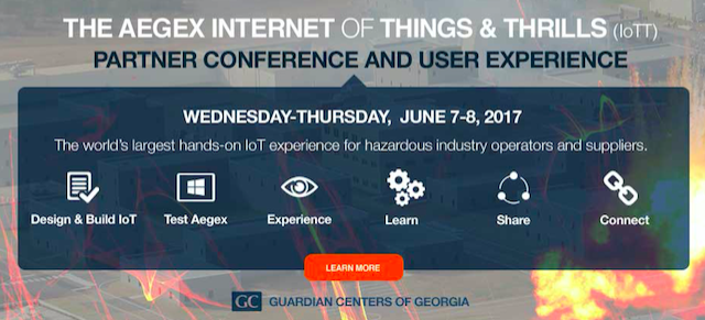 Join Aegex June 7-8, 2017, for a hands-on IoT experience for hazardous location industries
