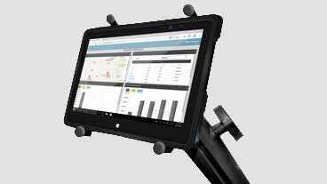 Tablet on stand